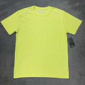 AB3 Performance Neon Yellow Athletic T Shirt Men's Size M Short Sleeve Crew Neck
